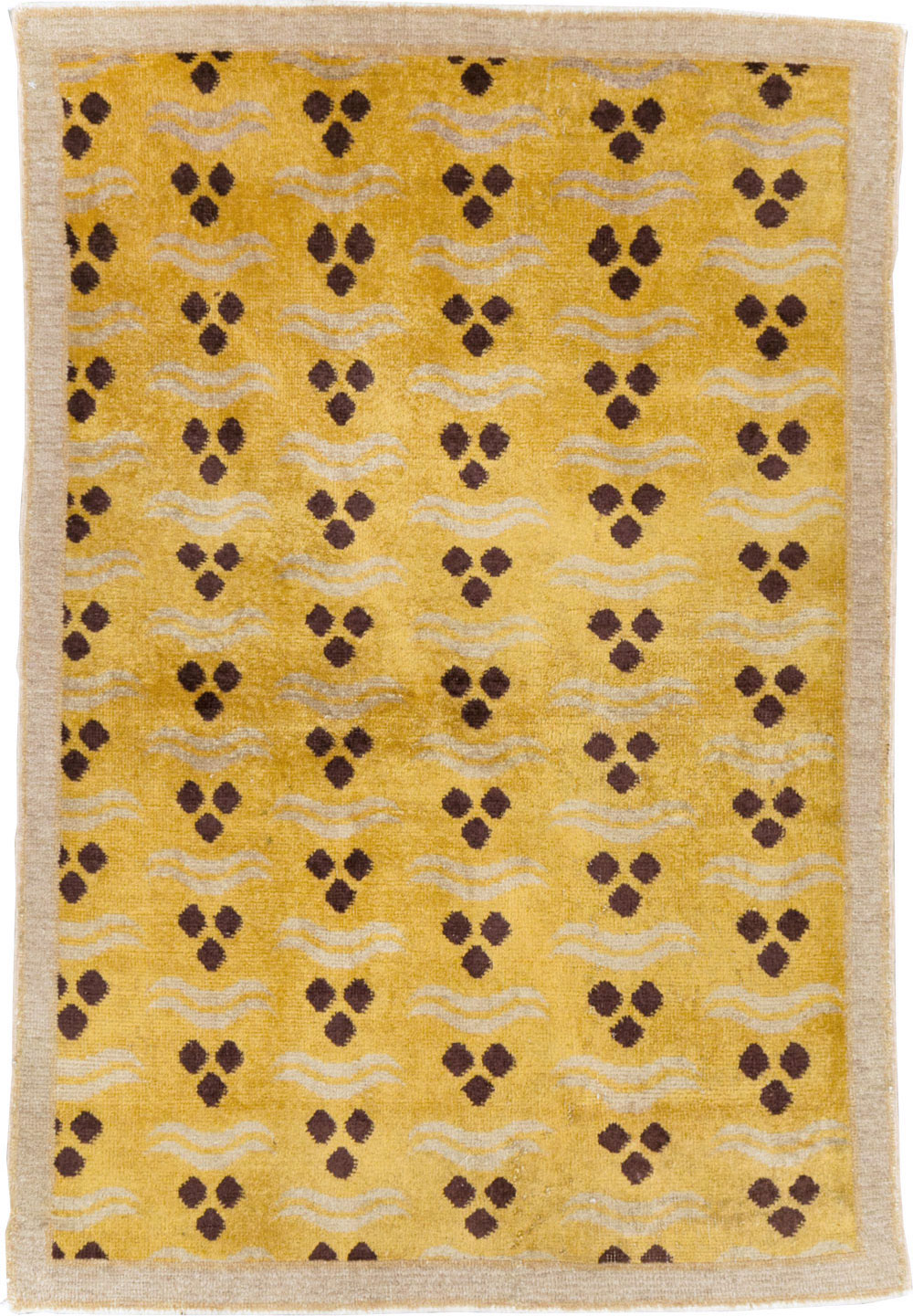 Vintage Turkish Anatolian Deco Rug, No.15237 - Staging