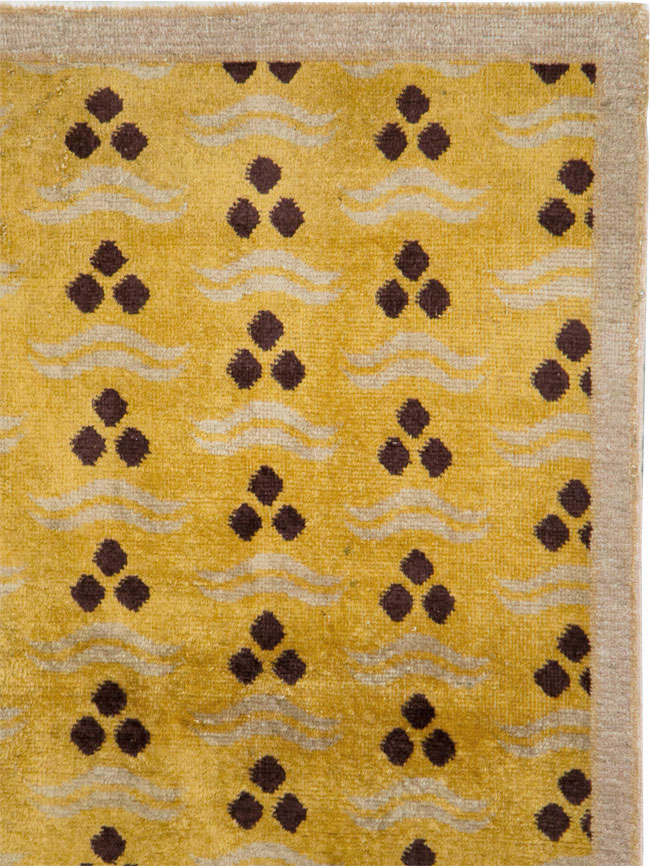 Vintage Turkish Anatolian Deco Rug, No.15237 - Staging