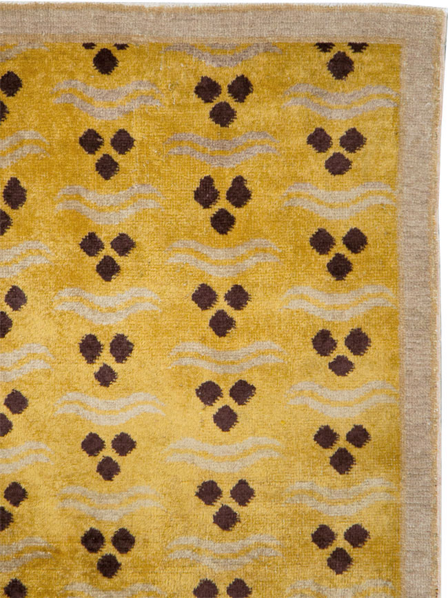 Vintage Turkish Anatolian Deco Rug, No.15237 - Staging