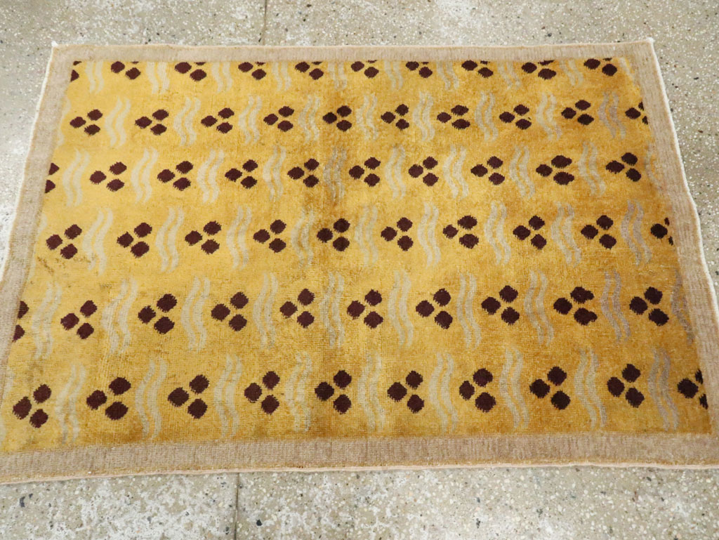 Vintage Turkish Anatolian Deco Rug, No.15237 - Staging