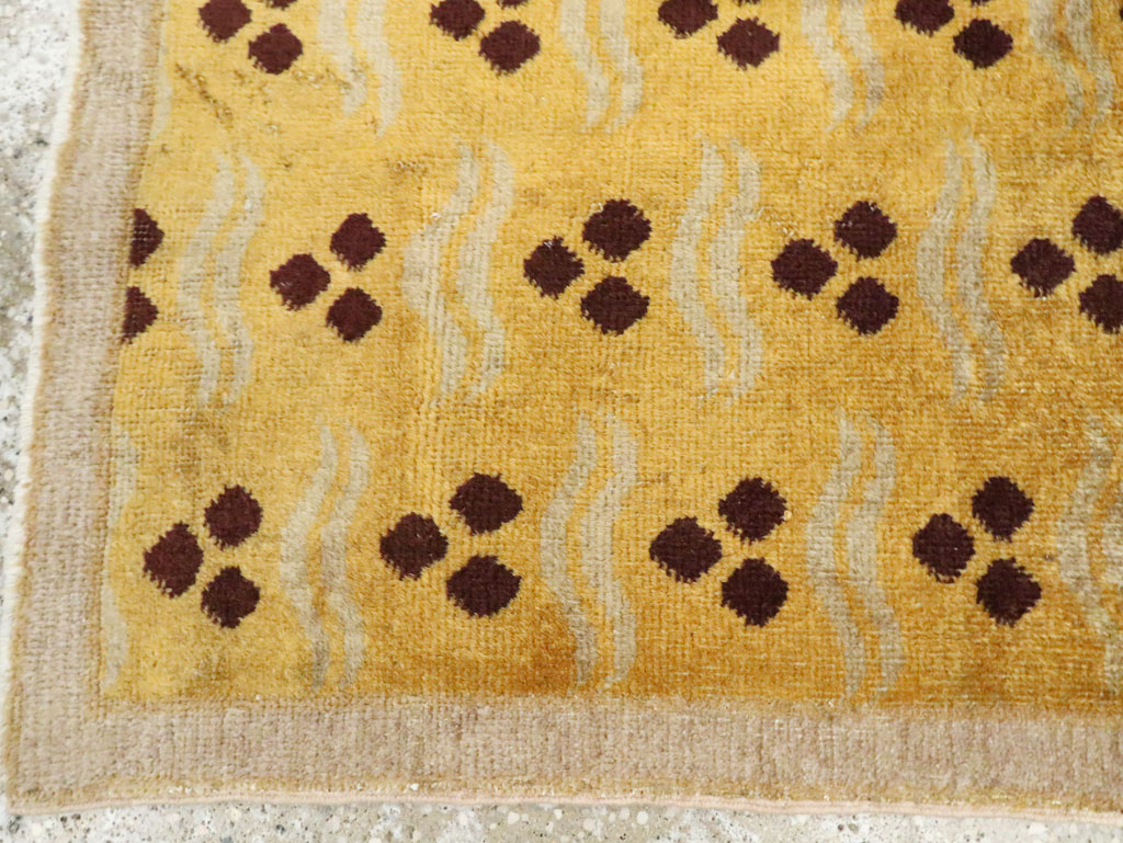 Vintage Turkish Anatolian Deco Rug, No.15237 - Staging