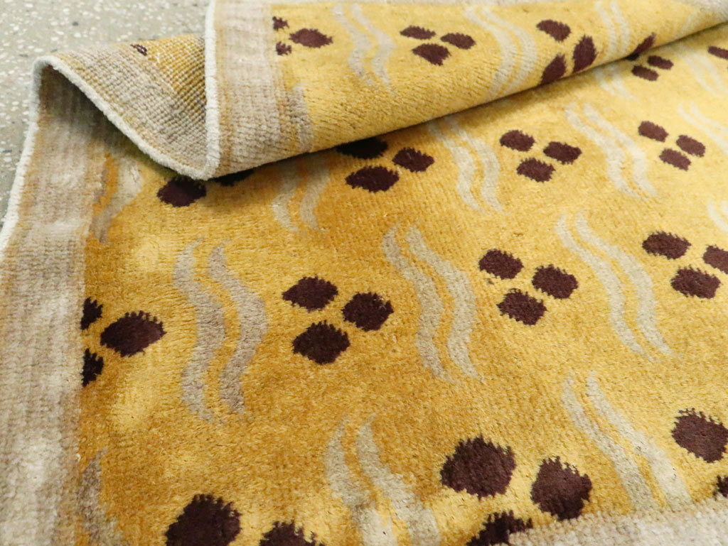 Vintage Turkish Anatolian Deco Rug, No.15237 - Staging