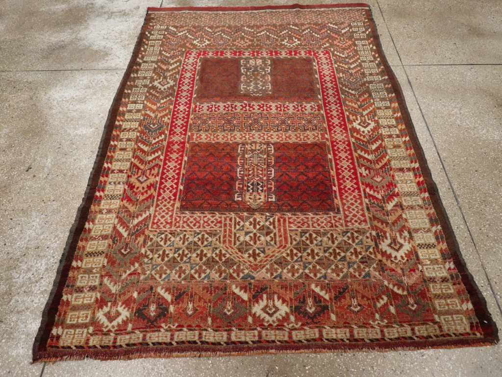 Antique Central Asian Tekke Rug, No.15241 - Staging