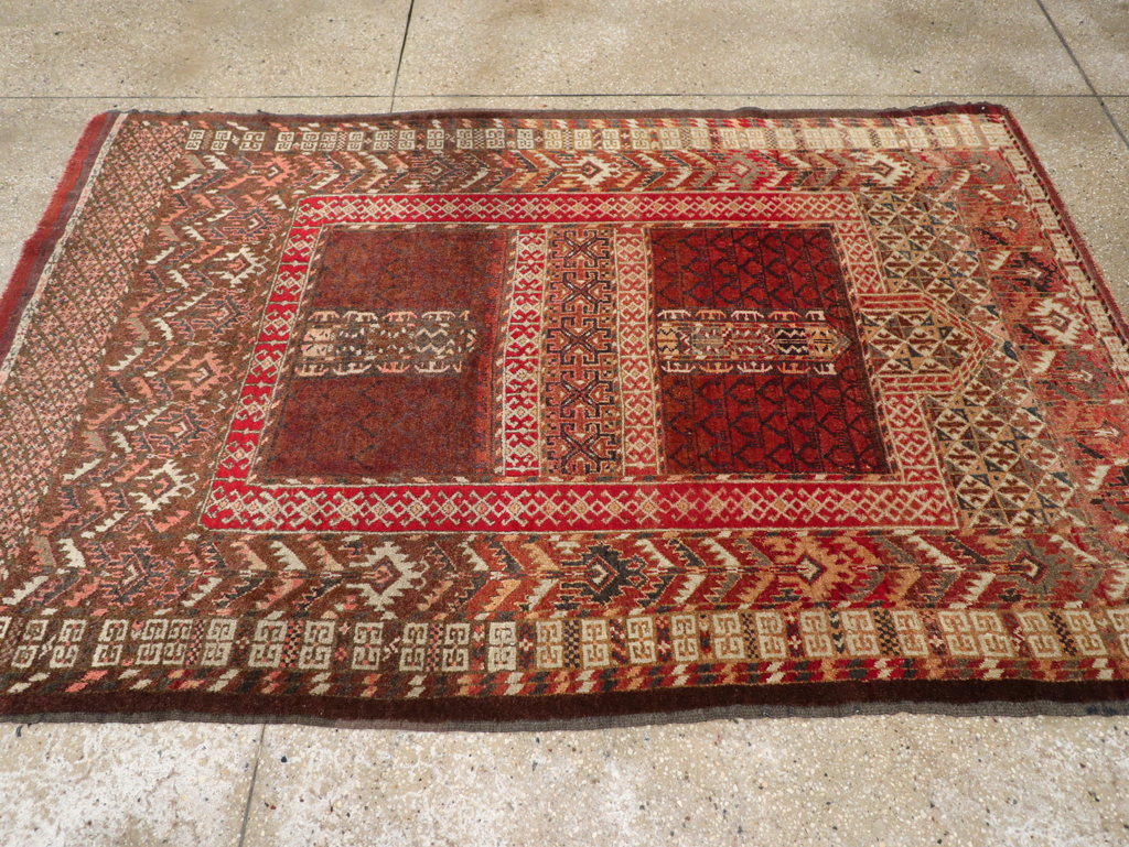 Antique Central Asian Tekke Rug, No.15241 - Staging