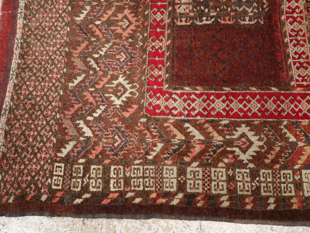 Antique Central Asian Tekke Rug, No.15241 - Staging