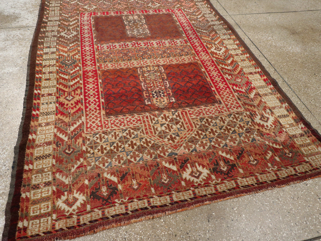 Antique Central Asian Tekke Rug, No.15241 - Staging