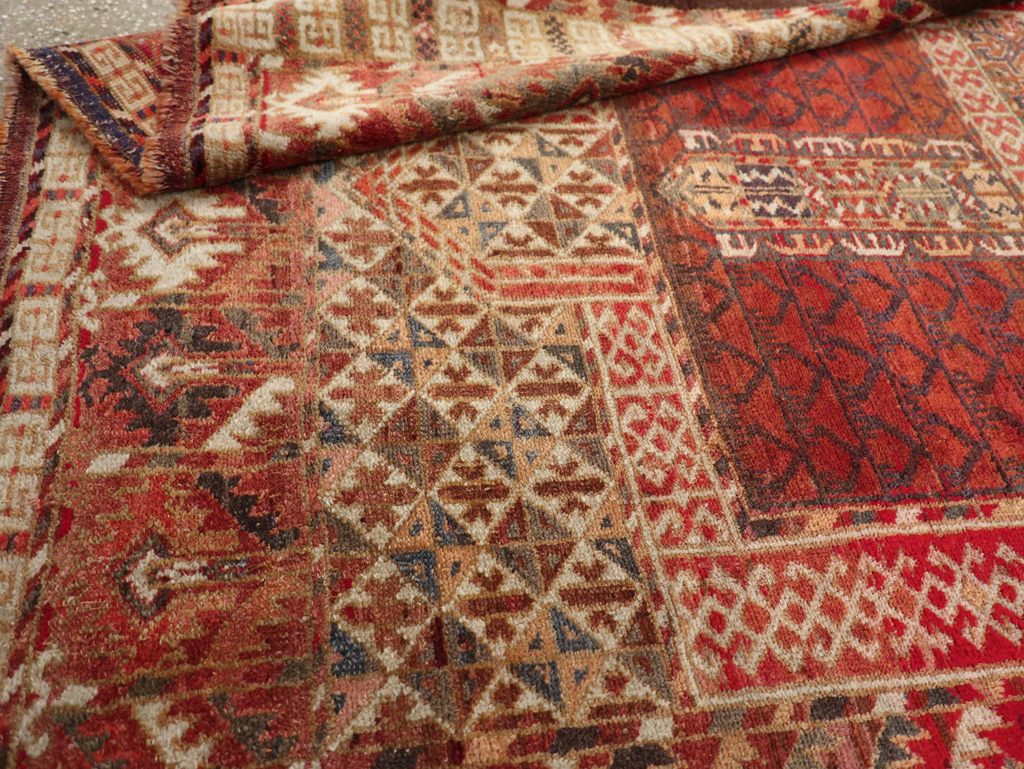 Antique Central Asian Tekke Rug, No.15241 - Staging