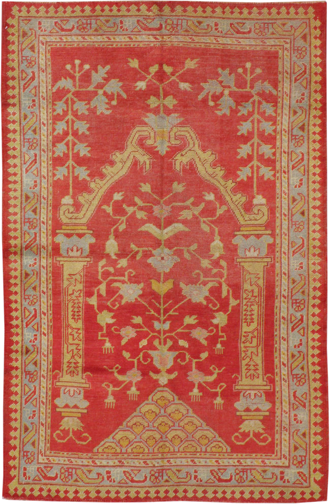 Antique Turkish Oushak Rug, No.15270 - Staging