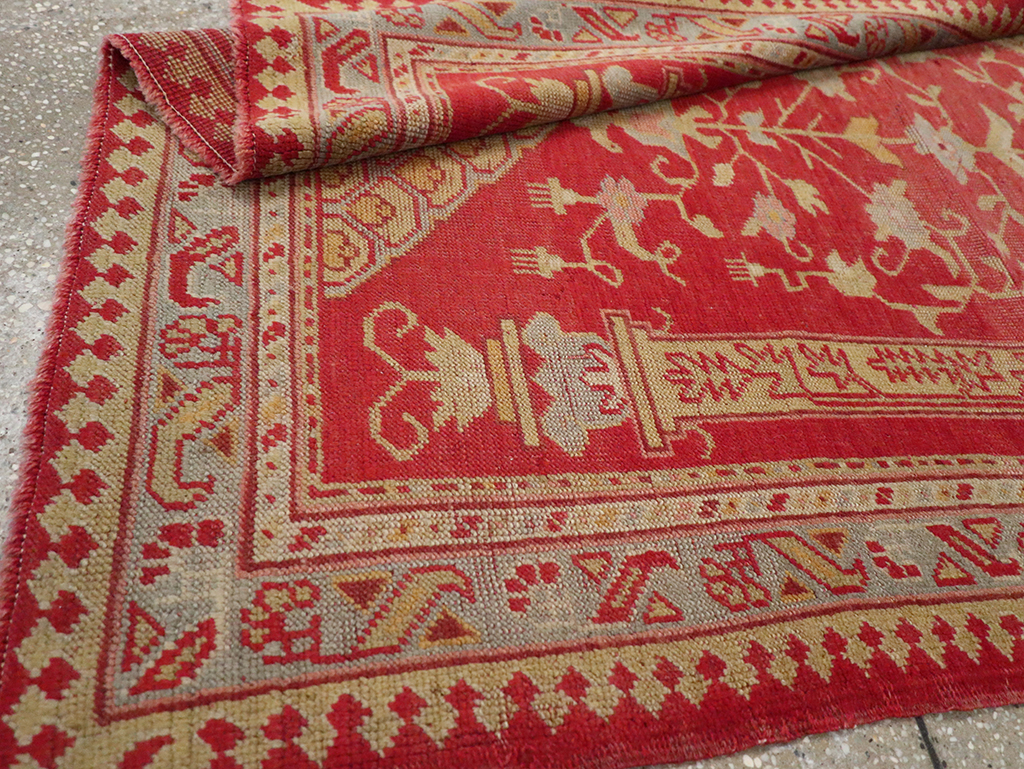 Antique Turkish Oushak Rug, No.15270 - Staging