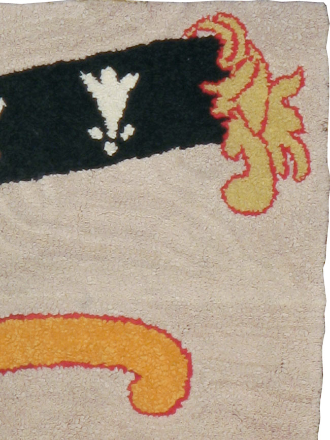 Antique American Hook Rug, No.15281 - Staging