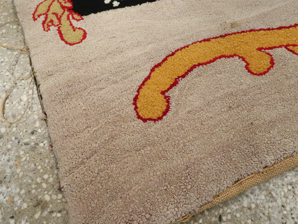 Antique American Hook Rug, No.15281 - Staging