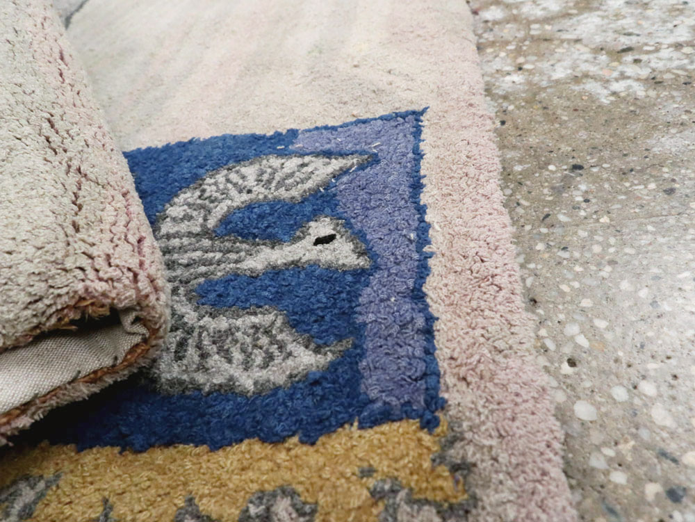 Antique American Hook Rug, No.15282 - Staging