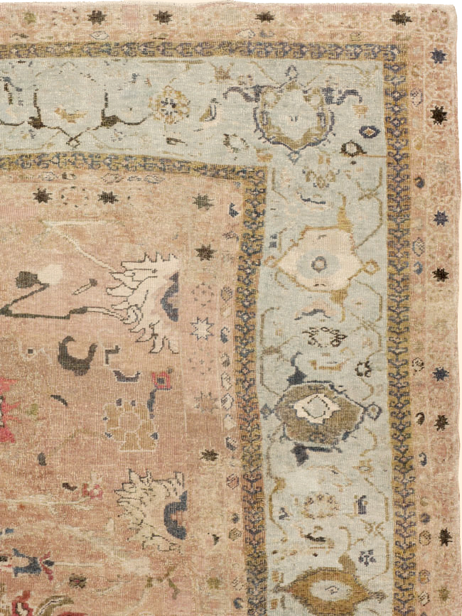 Antique Persian Mahal Carpet, No.15288 - Staging
