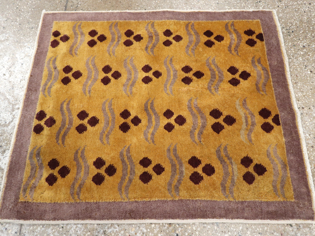 Vintage Anatolian Deco Rug, No.15302 - Staging