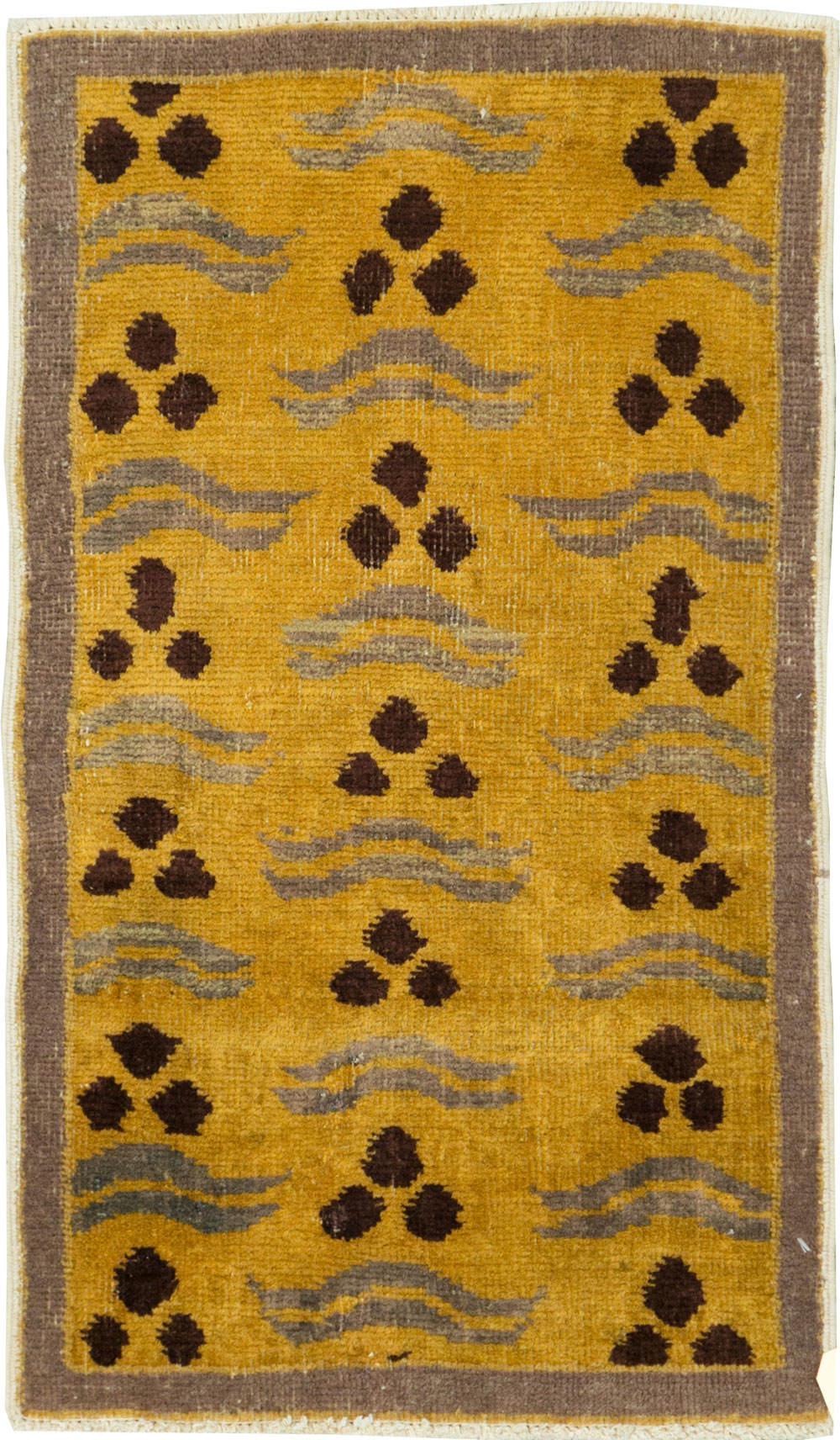 Vintage Turkish Art Deco Rug, No.15308 - Staging