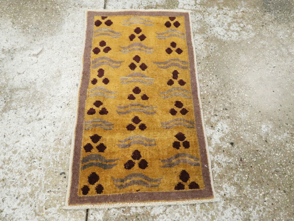 Vintage Turkish Art Deco Rug, No.15308 - Staging