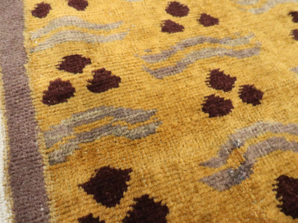 Vintage Turkish Art Deco Rug, No.15308 - Staging