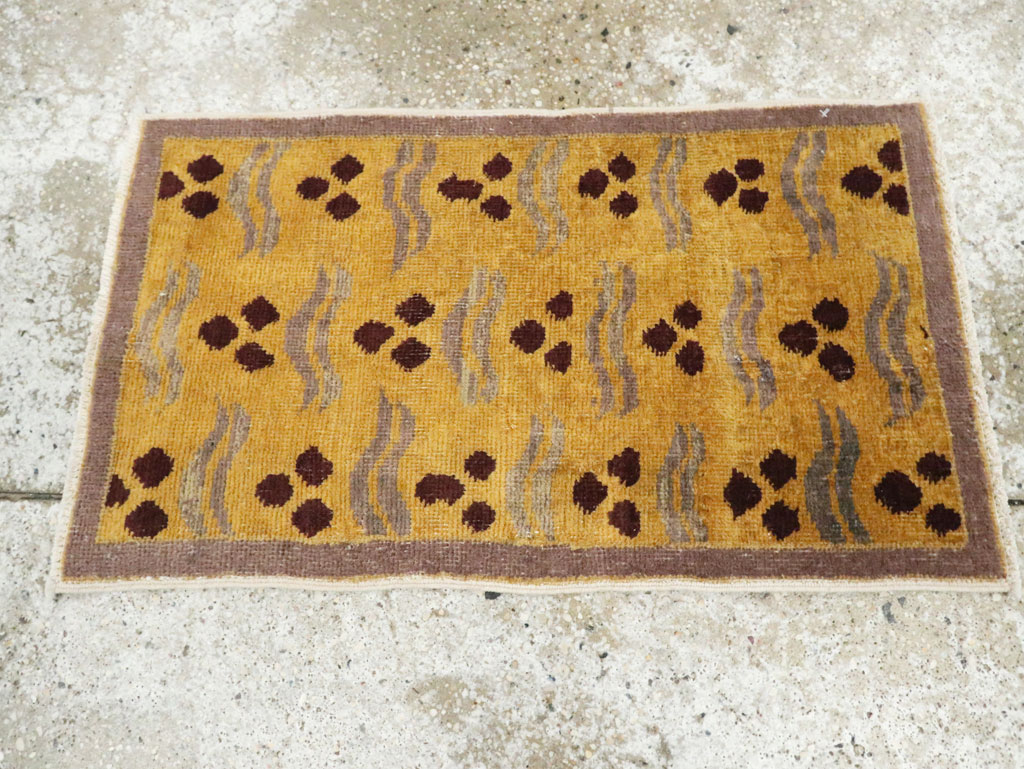 Vintage Turkish Art Deco Rug, No.15308 - Staging