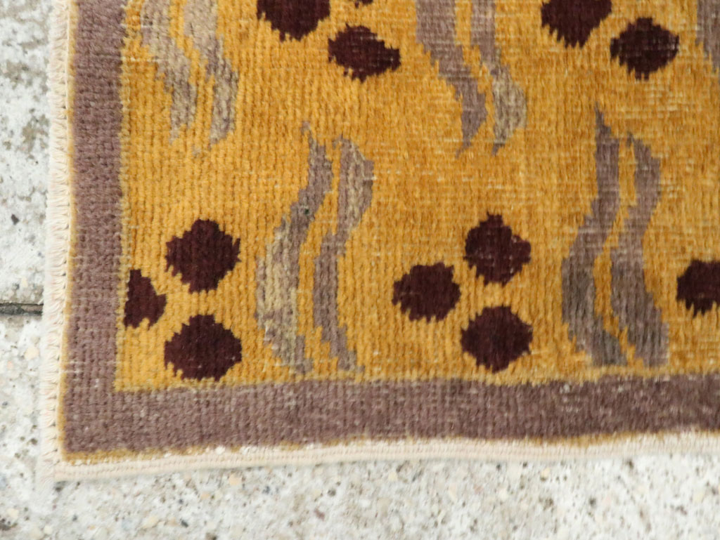 Vintage Turkish Art Deco Rug, No.15308 - Staging