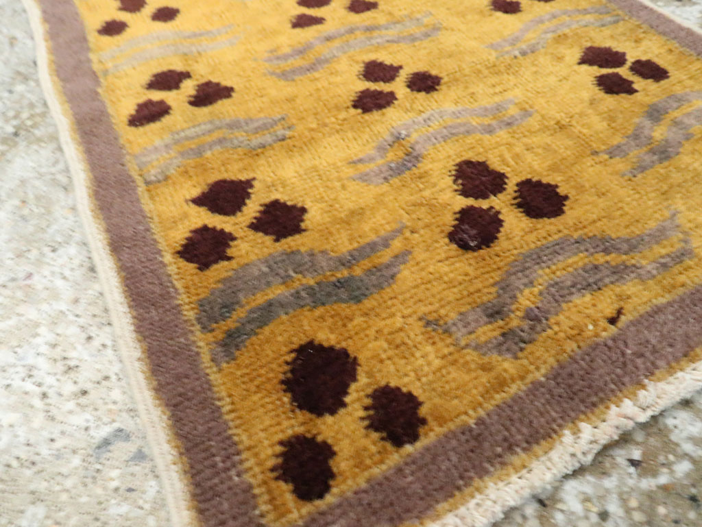 Vintage Turkish Art Deco Rug, No.15308 - Staging