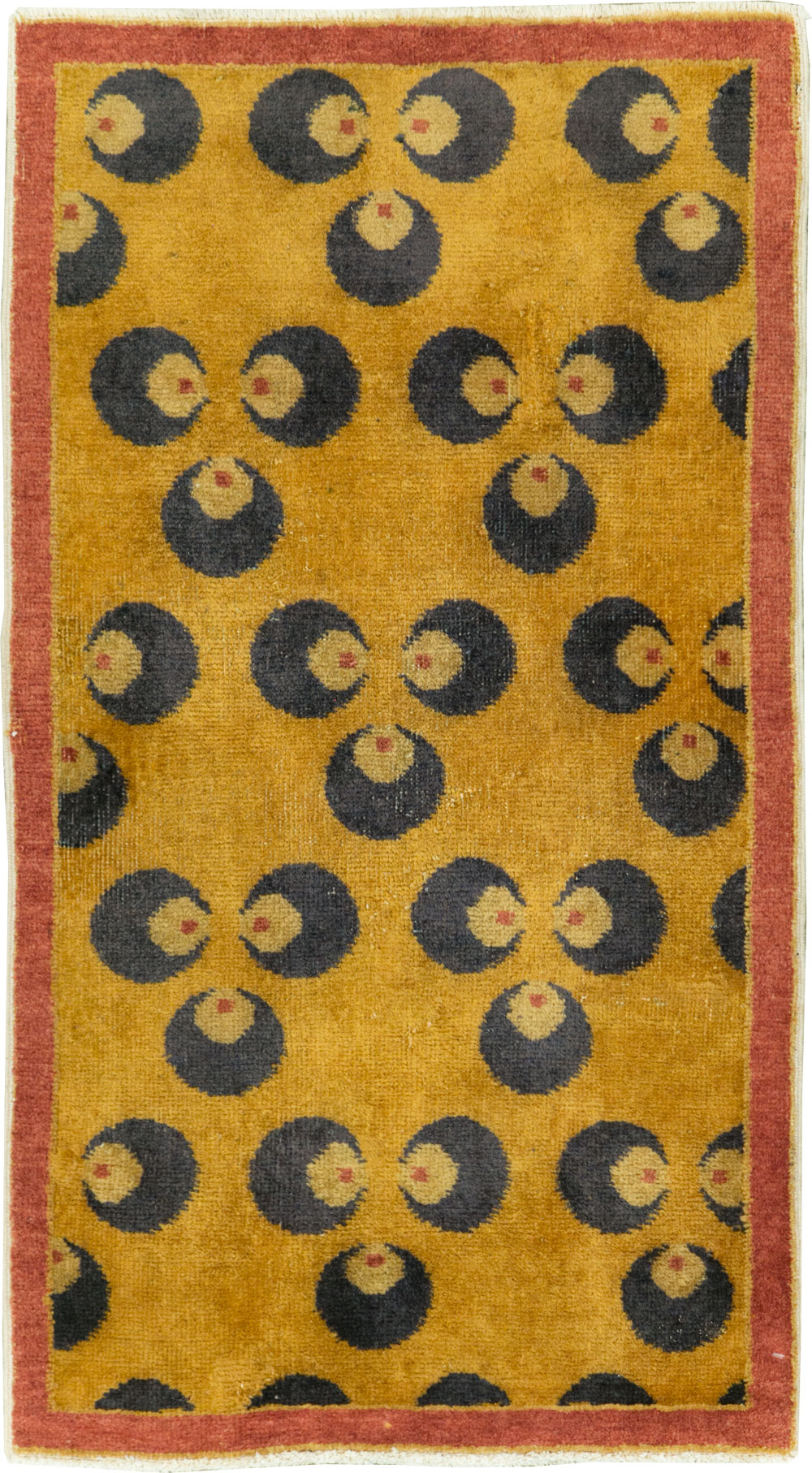 Vintage Turkish Anatolian Deco Rug, No.15309 - Staging