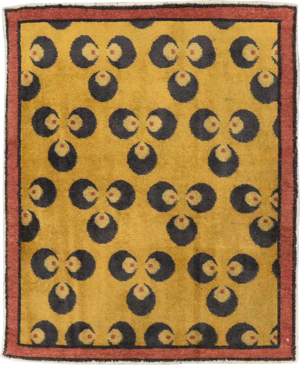 Vintage Turkish Anatolian Deco Rug, No.15311 - Staging