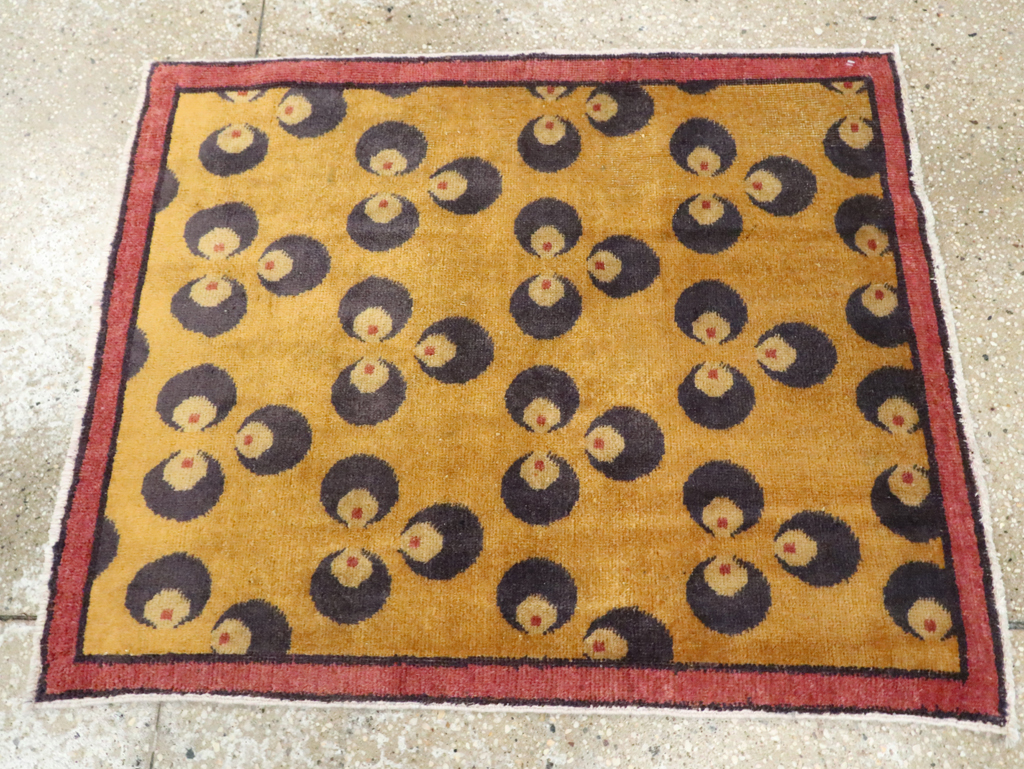 Vintage Turkish Anatolian Deco Rug, No.15311 - Staging
