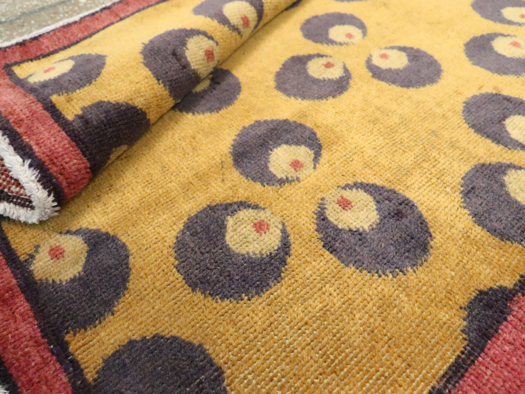 Vintage Turkish Anatolian Deco Rug, No.15311 - Staging