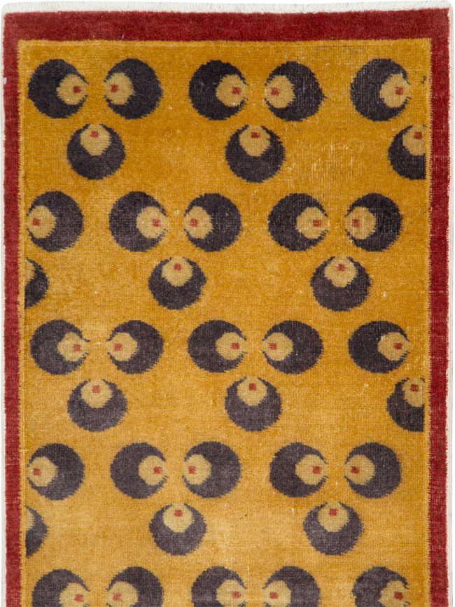 Vintage Anatolian Deco Runner, No.15324 - Staging