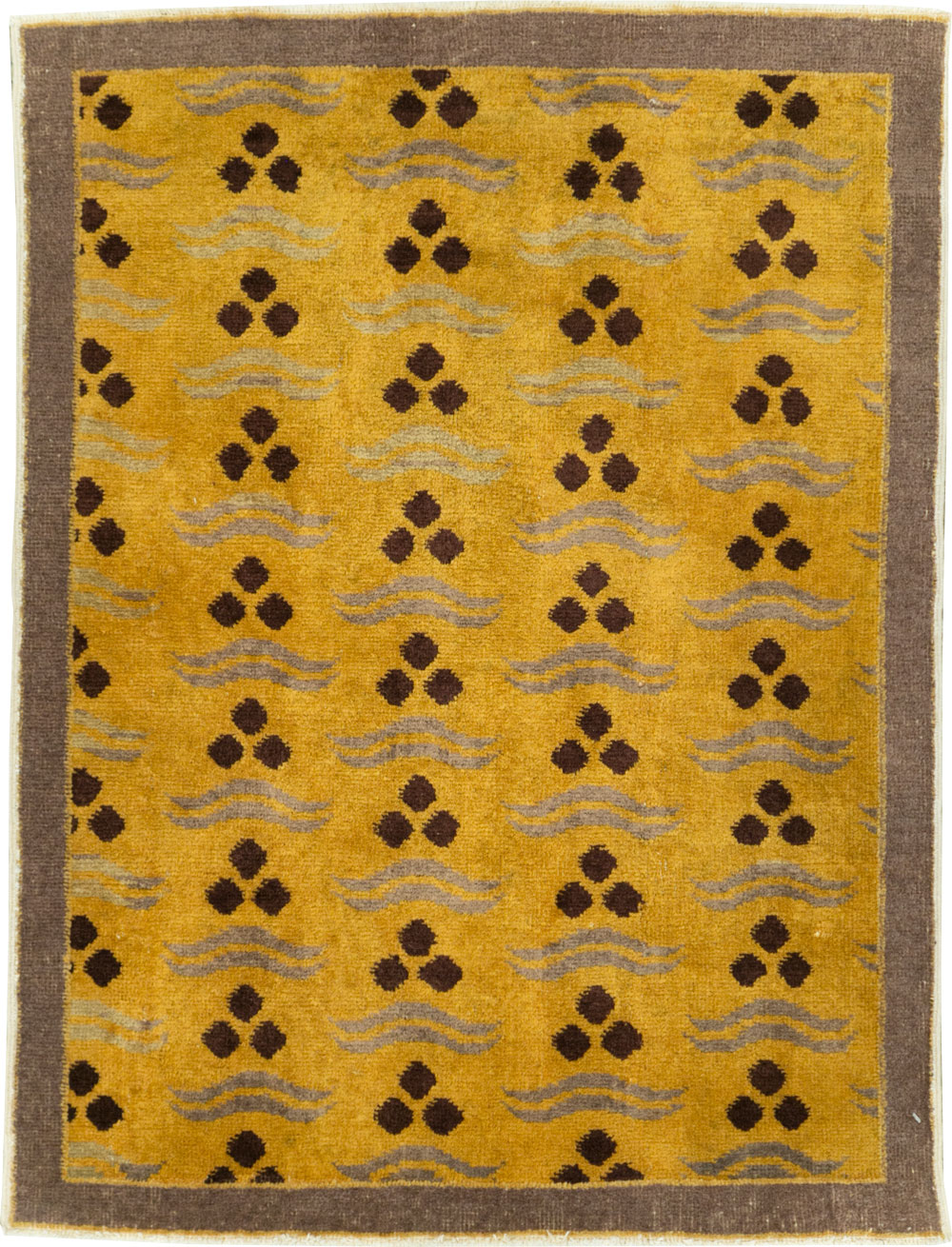 Vintage Turkish Anatolian Deco Rug, No.15325 - Staging