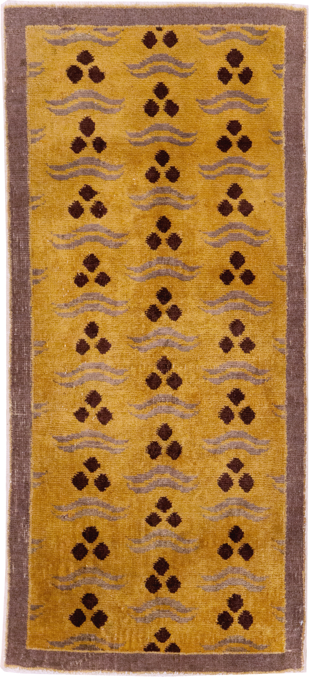 Vintage Turkish Anatolian Deco Rug, No.15332 - Staging