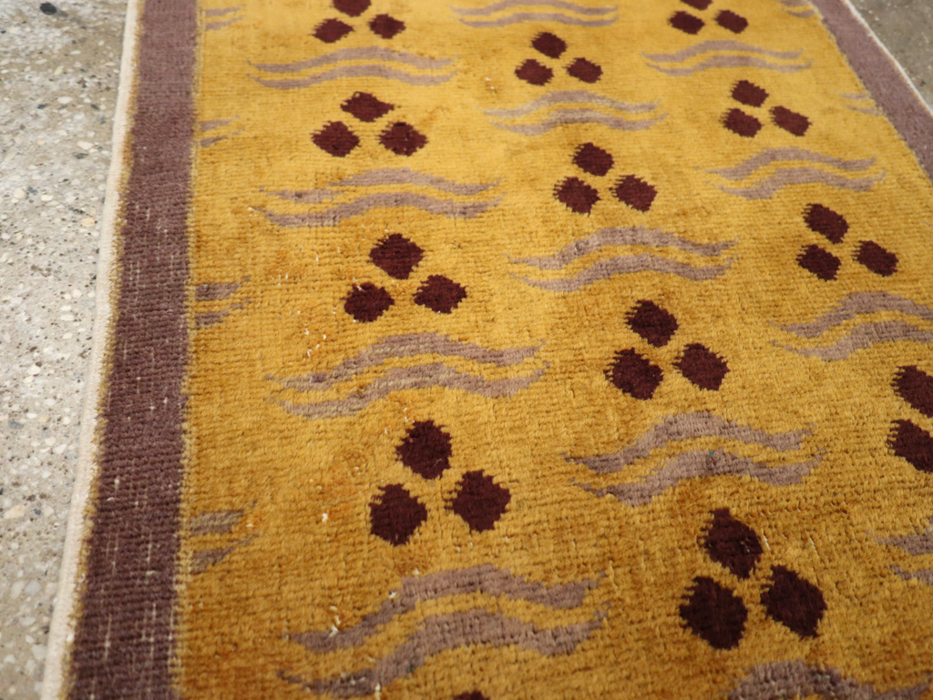 Vintage Turkish Anatolian Deco Rug, No.15332 - Staging