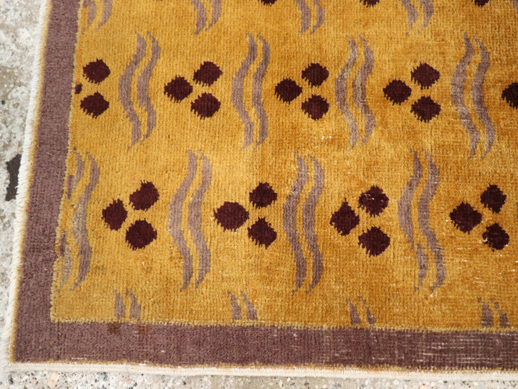 Vintage Turkish Anatolian Deco Rug, No.15332 - Staging