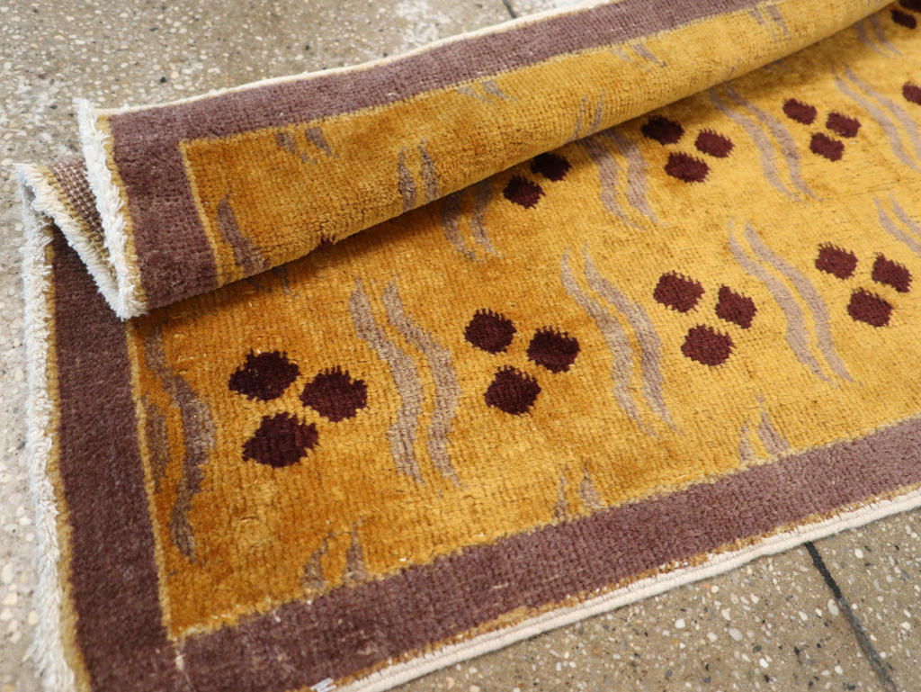 Vintage Turkish Anatolian Deco Rug, No.15332 - Staging