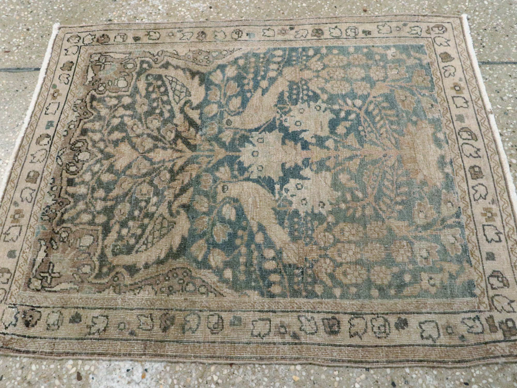 Antique Persian Mashad Rug, No.15333 - Staging