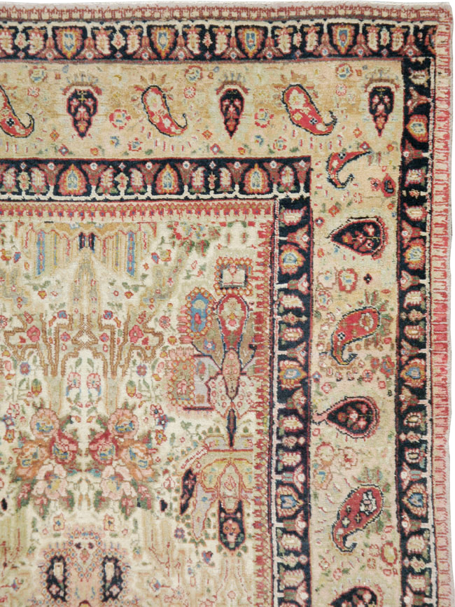 Antique Persian Tabriz Carpet, No.15341 - Staging