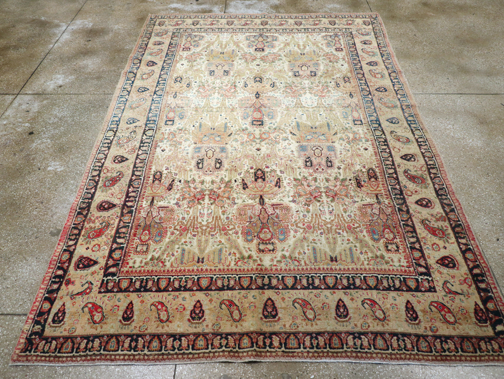 Antique Persian Tabriz Carpet, No.15341 - Staging