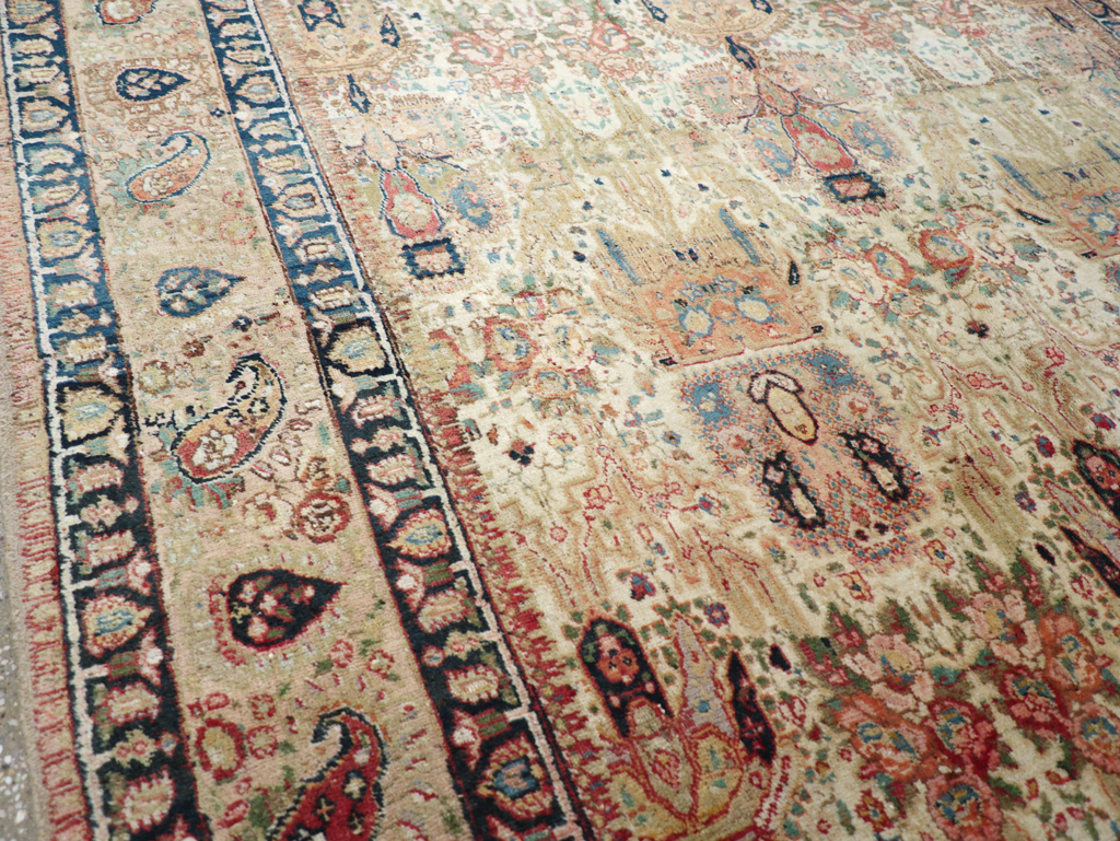 Antique Persian Tabriz Carpet, No.15341 - Staging