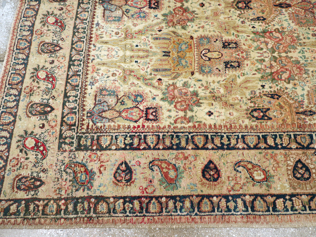 Antique Persian Tabriz Carpet, No.15341 - Staging