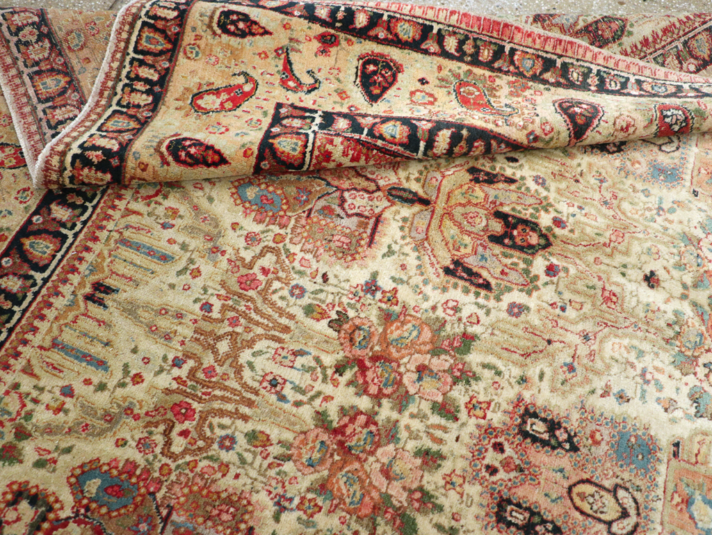 Antique Persian Tabriz Carpet, No.15341 - Staging