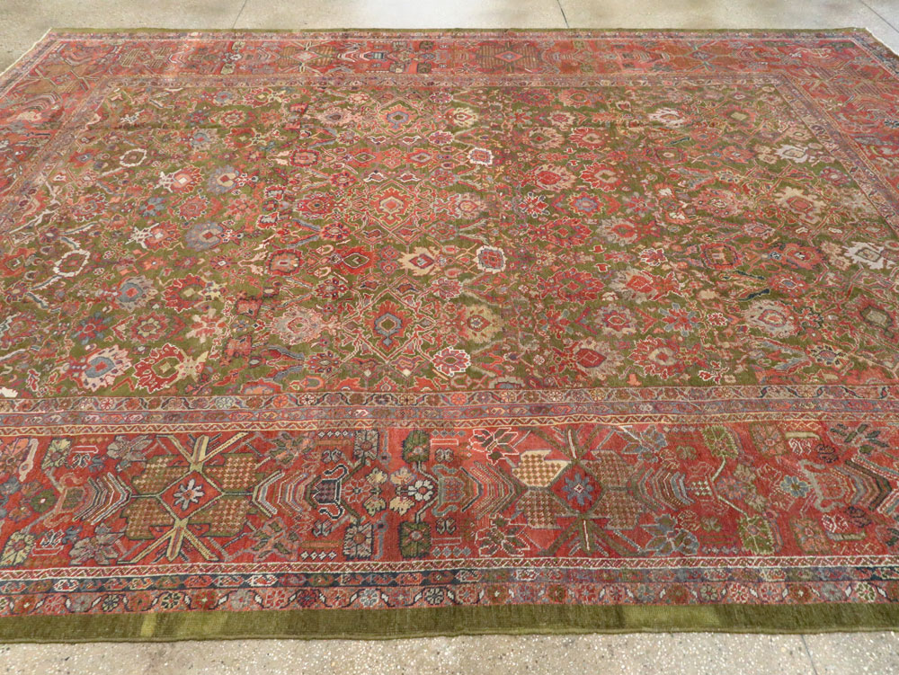 Antique Persian Sultanabad Carpet, No.15398 - Staging