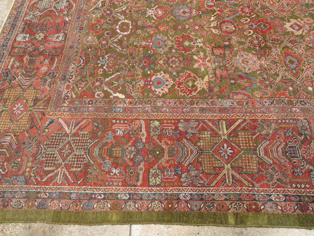 Antique Persian Sultanabad Carpet, No.15398 - Staging