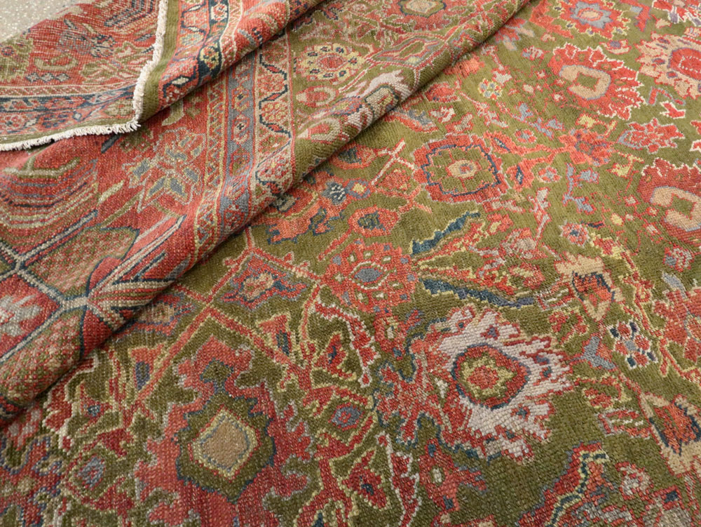 Antique Persian Sultanabad Carpet, No.15398 - Staging