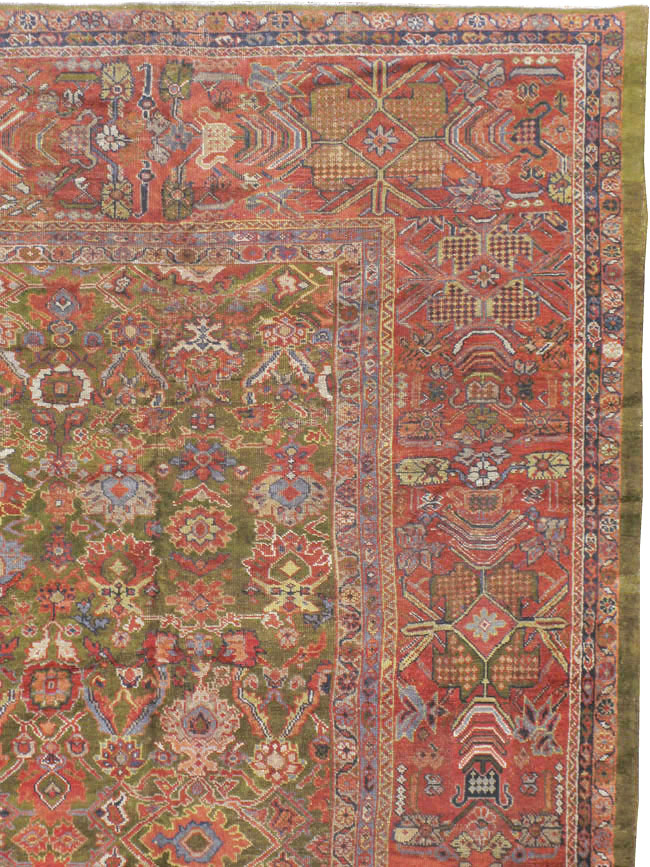 Antique Persian Sultanabad Carpet, No.15398 - Staging