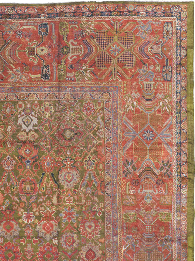 Antique Persian Sultanabad Carpet, No.15398 - Staging