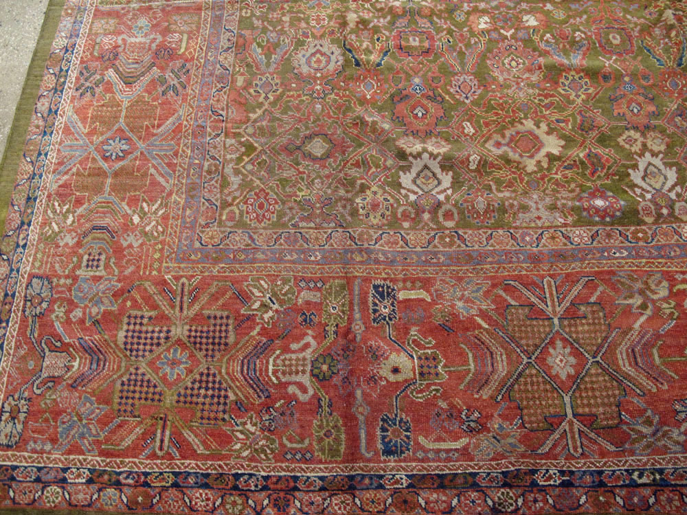 Antique Persian Sultanabad Carpet, No.15398 - Staging