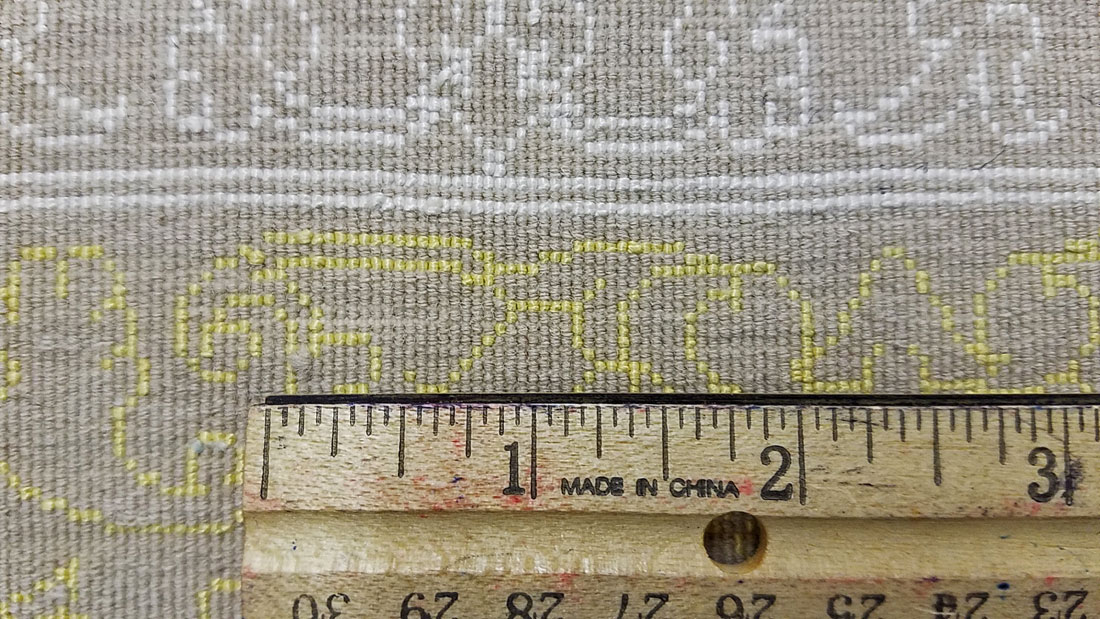 Vintage Persian Isfahan Square Rug, No.15428 - Staging