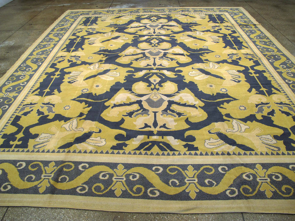 Antique Spanish Cuenca Carpet, No.15444 - Staging