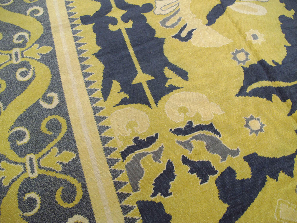 Antique Spanish Cuenca Carpet, No.15444 - Staging