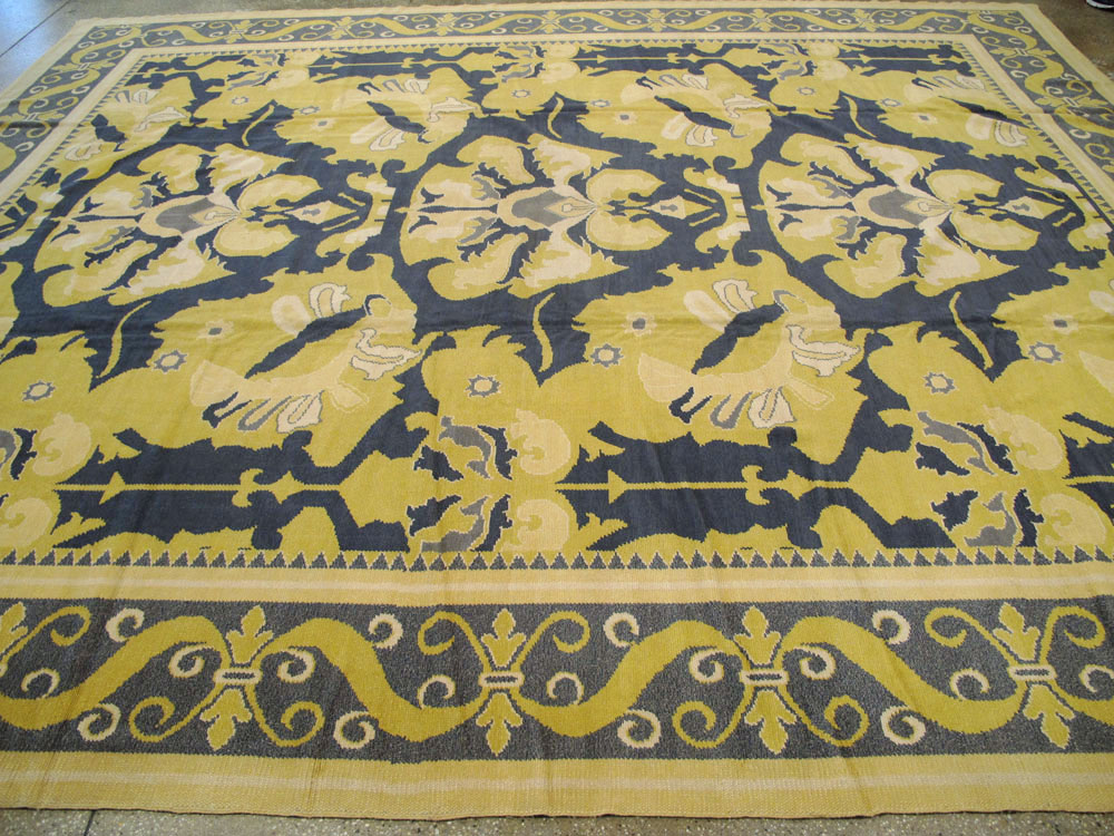 Antique Spanish Cuenca Carpet, No.15444 - Staging